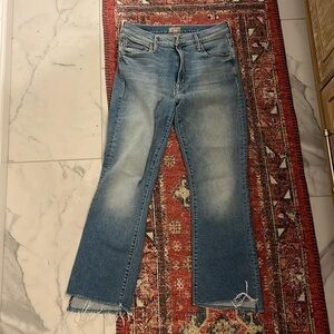 Mother denim, insider crop step fray, size 28